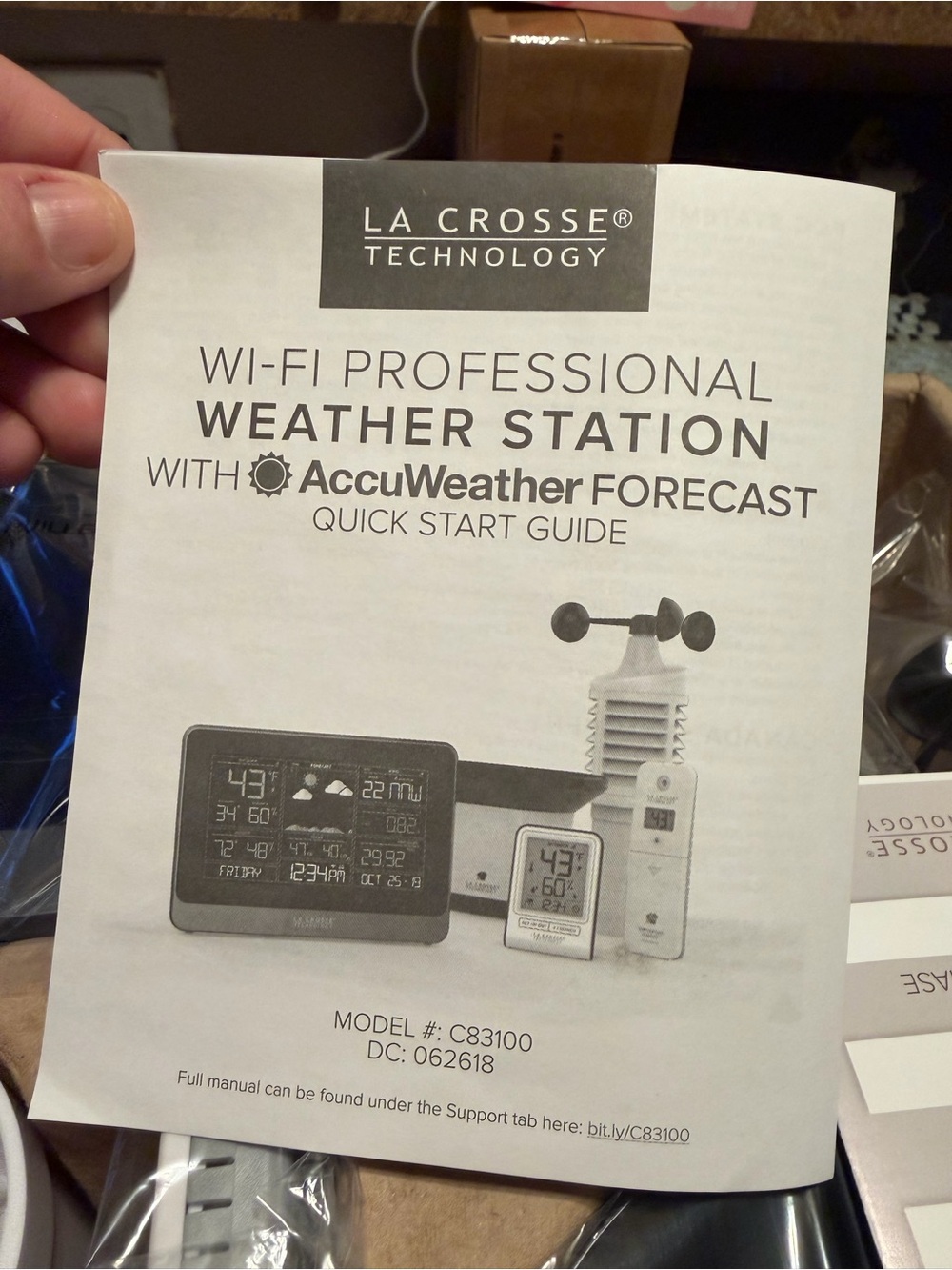 Wi‑Fi Professional Weather Station – Black